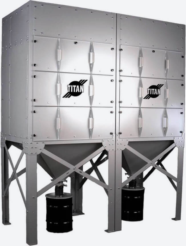 titan abrasive cartridge dust collectors for blast rooms